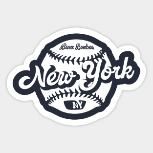 New York Baseball Sticker